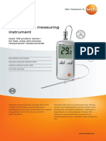 Temperature Measuring Instrument: Testo 108 Product Series - For Fast, Easy and Precise Temperature Measurements