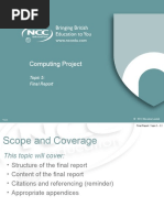 Computing Project: Topic 5: Final Report