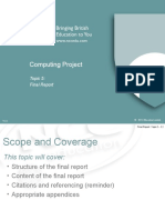 Computing Project: Topic 5: Final Report
