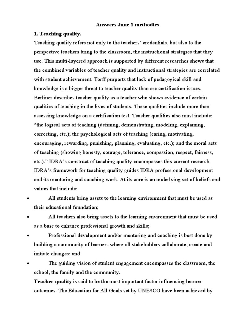 Enhancing Teacher Quality and Standards | PDF | Teachers | Curriculum