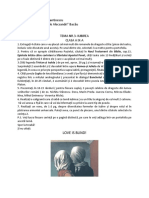 Limba Si Literatura Romana - C.N. Vasile Alecsandri - A Ix-A - Tema NR 3 - Iubirea