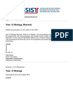 ASSIST - Year 12 Biology (Rennet) - 2019-05-10