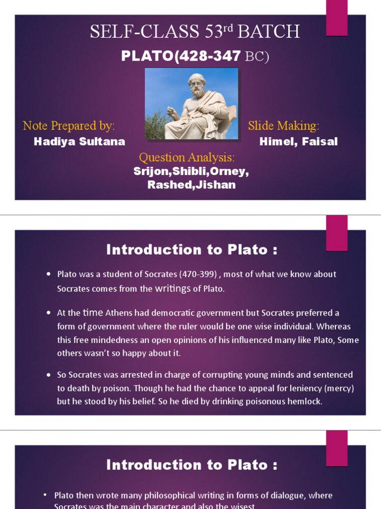 Understanding Plato's Philosophy and Ethics | PDF | Plato | Socrates