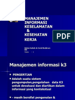 Promosi Informasi Dan Sistem Pelatihan K3 Peretemuan 1