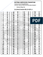 Elementary School Teacher (BS-14) (EST) - I