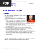 About Vegetable Families - Know Your Vegetables