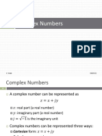 Complex Numbers: K. Webb ENGR 202
