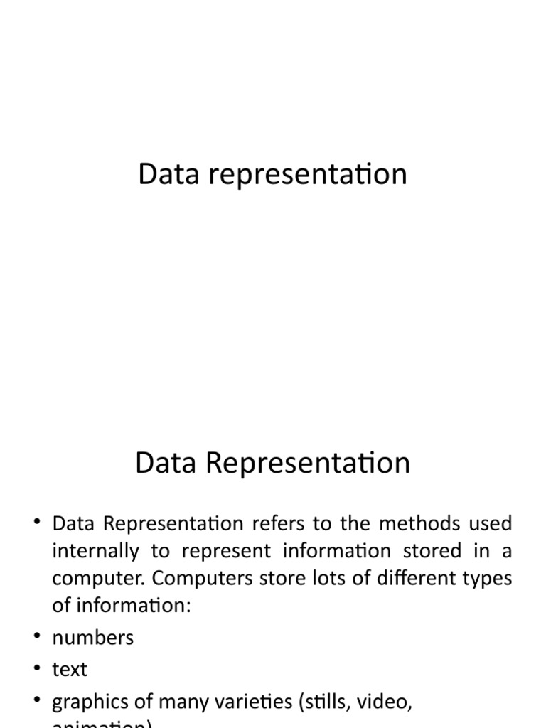 computer data representation pdf