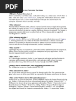 Windows Active Directory Interview Questions