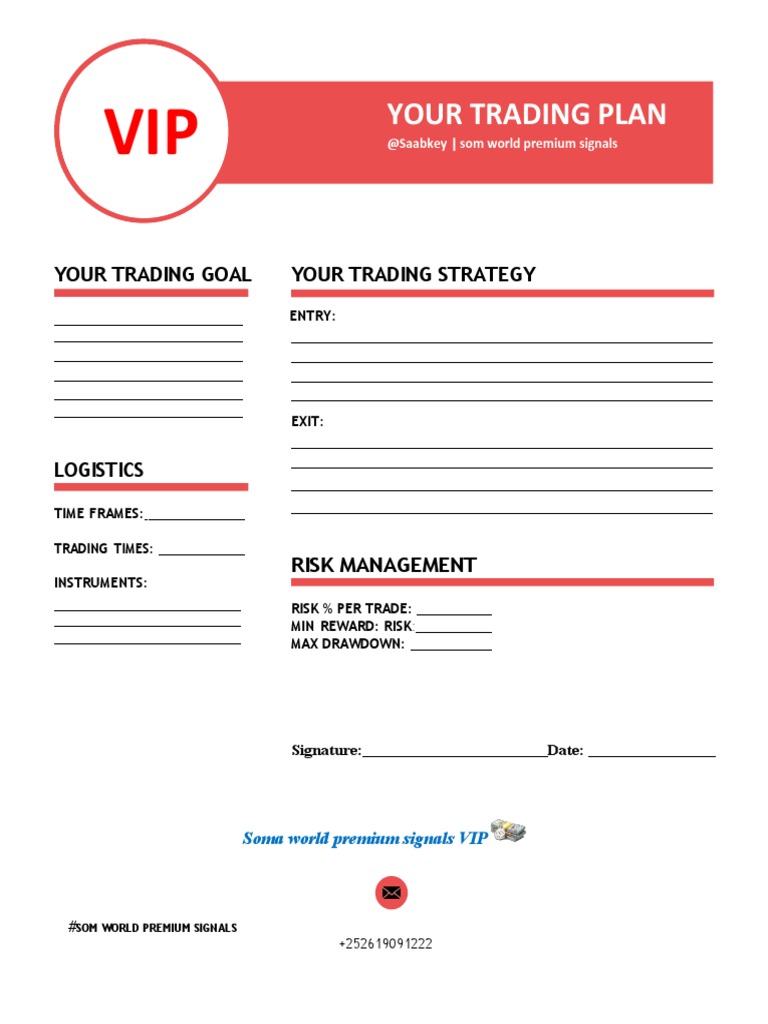 VIP Trading Plan Template | PDF