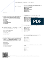 836 - Advanced Level Grammar Exercise MCQ Test 13