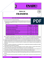 ExameNacional DesempenhoEstudantes ENADE Filosofia 2008 Prova