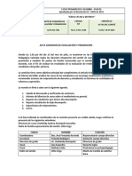 Acta de Comision y Evaluacion Primero