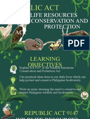 Wildlife Resources Conservation and Protection ACT | PDF | Conservation  Biology | Biodiversity
