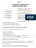 Las 25 Principales Preguntas y Respuestas de La Entrevista Sobre Pruebas de Bases de Datos