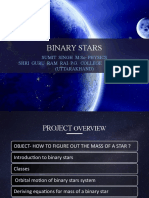 Binary Stars: Sumit Singh M.Sc-Physics Shri Guru Ram Rai P.G. College Dehradun (Uttarakhand)