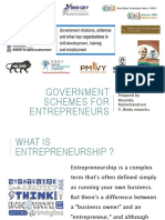 Government Schemes to Promote Entrepreneurship