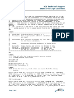 ACL Technical Support Standard Script Document