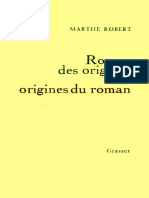 Robert, Marthe - Roman des origines et origines du roman
