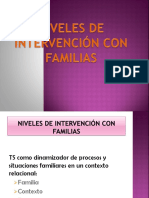 Niveles de Intervención Con Familias