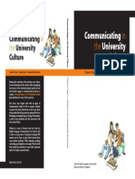 Communicating University Culture: in The