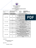 Individual Workweek Accomplishment Report: Republic of The Philippines Deparment of Education