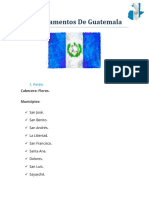 Departamentos de Guatemala y Municipios
