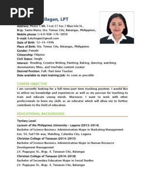 SAMPLE RESUME