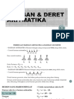 BARISAN Dan DERET ARITMATIKA