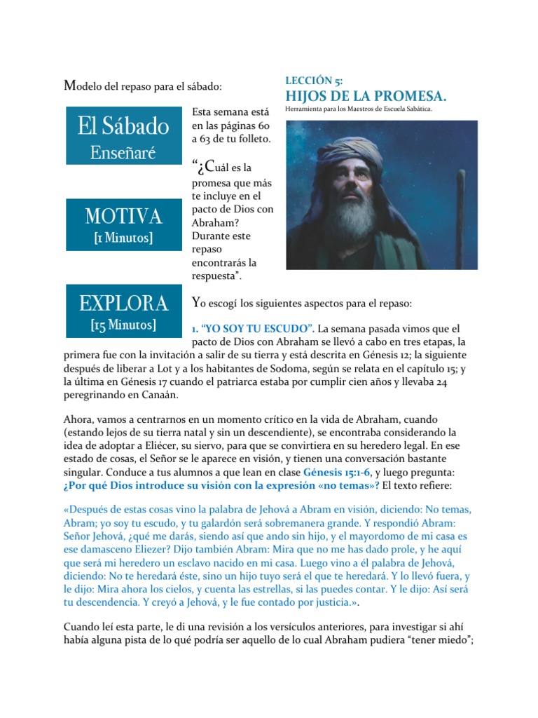 Promesas de Dios a Abraham | PDF | Abrahán | Cristo (título)