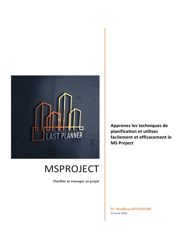 Formation MSProject : Planification efficace | PDF | Planification ...