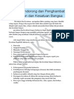 Faktor Pendorong Dan Penghambat Persatuan Dan Kesatuan Bangsa