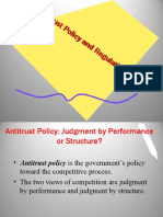Antitrust Policy Judgment by Performance or Structure