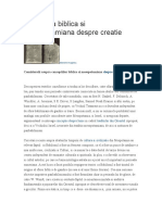 Conceptia Biblica Si Mesopotamiana Despre Creatie