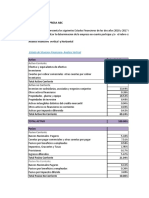 Análisis financiero horizontal y vertical de la empresa ABC 2018-2017