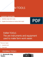 Simple Farm Tools: Learning Objectives