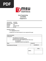 Linux Programming (CCS10903) Assignment 3