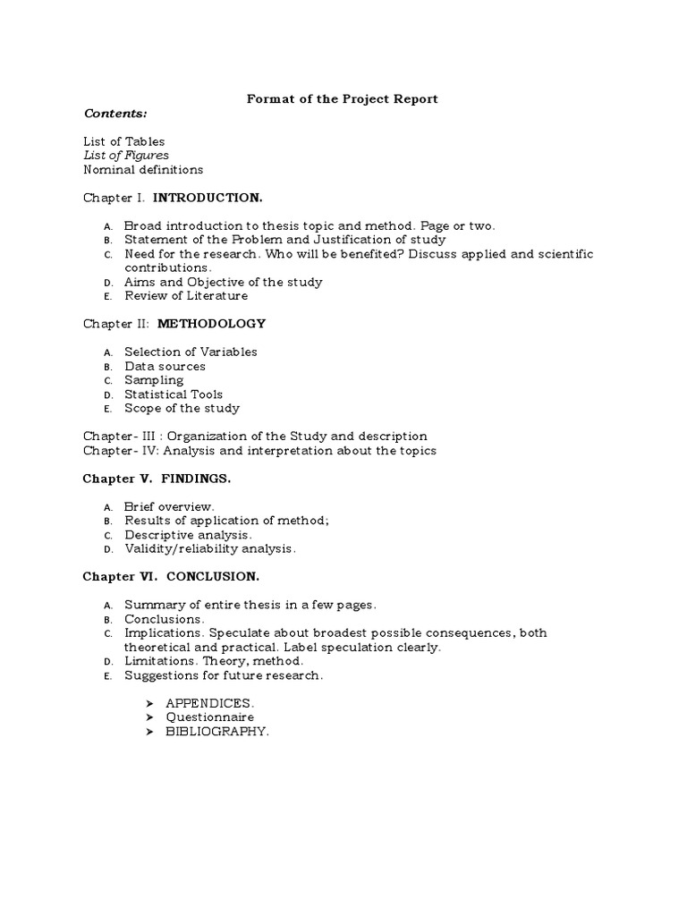 Project Report Format Guide | PDF