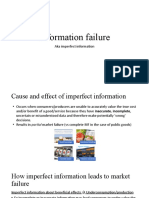 Imperfect Information Market Failures