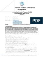 American Medical Student Association: AMSA Academy Pre-Medical Scholars Program (PMSP)