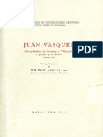 Juan Vasquez Recopilacion Sonetos y Villancicos SXVI Book - 996 - Com