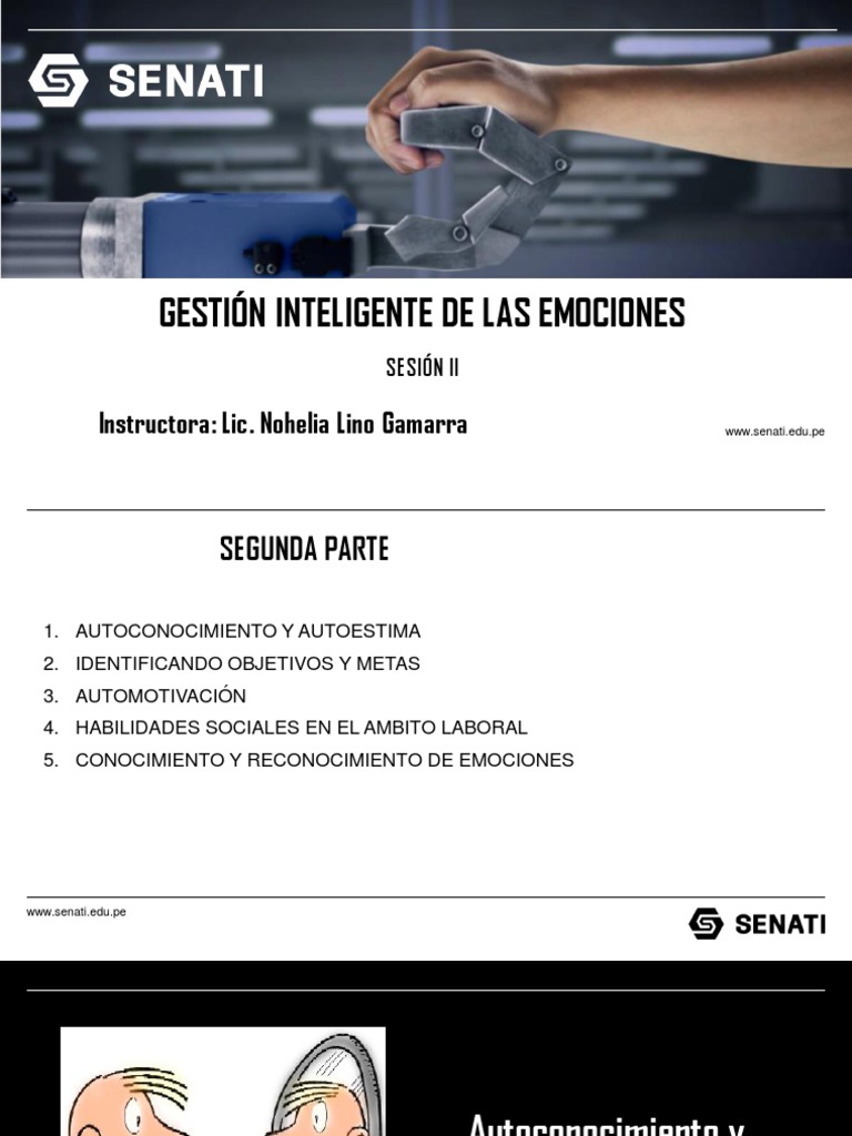 Gestión Emocional y Desarrollo Personal | PDF | Las emociones | Autoestima