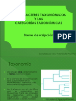 ZOOLOGIA Caracteres y Categorias