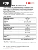 Spec Sheet: S322C Thermal Power Head