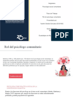 Rol Del Psicologo Comunitario.