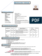CV Zubair Ashraf Curriculum Vitae Personal Profile Academic Qualification