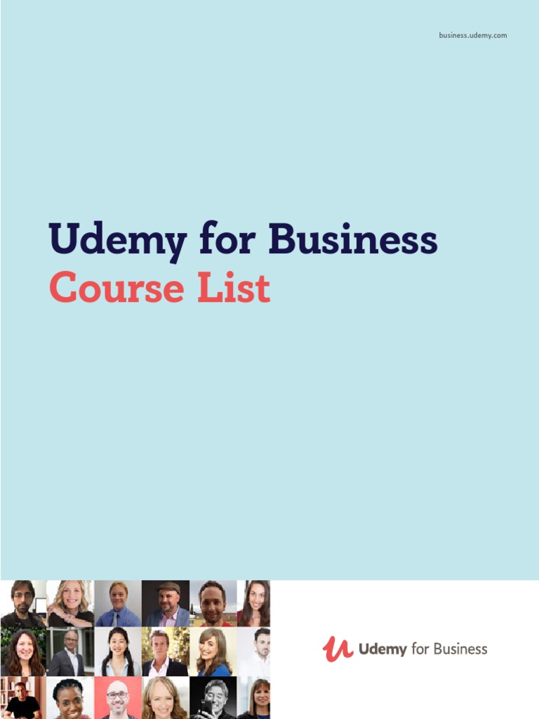 Udemy For Business Ders Listesi | PDF | Cloud Computing | Machine Learning