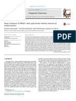 Shear Resistance of SFRSCC Short-Span Beams Without Transversal Reinforcement