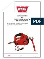 Service Guide For Warn Pullzall 120vac P/N 885000 & 885001: Repair / Replacement Instructions Trouble Shooting Guide