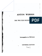 Anton Webern Der Weg Zur Neuen Musik